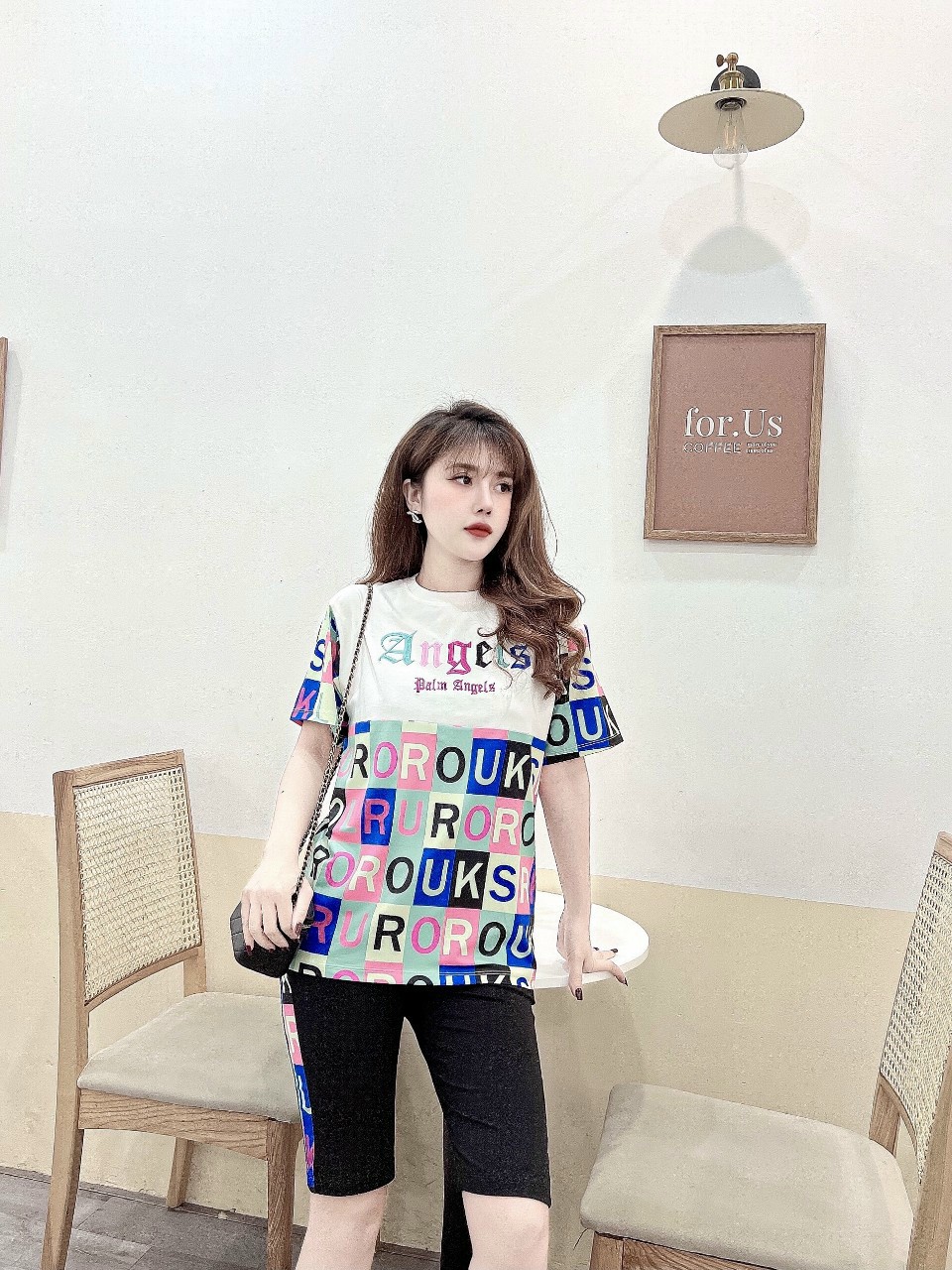 SET BỘ THỜI TRANG FOM RỘNG PHỐI HỌA TIẾT - BTN 371